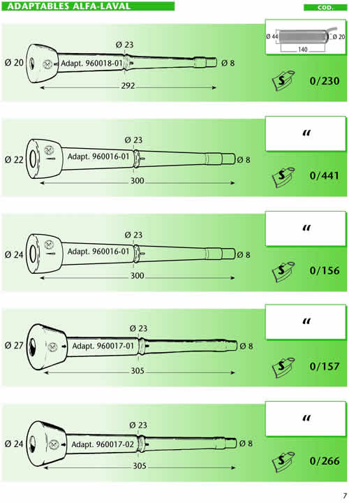 adaptables alfa-laval