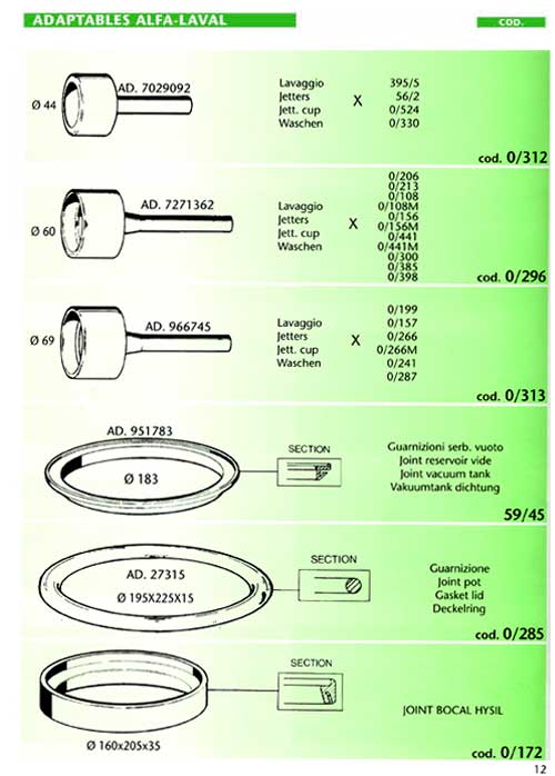 adaptables alfa-laval