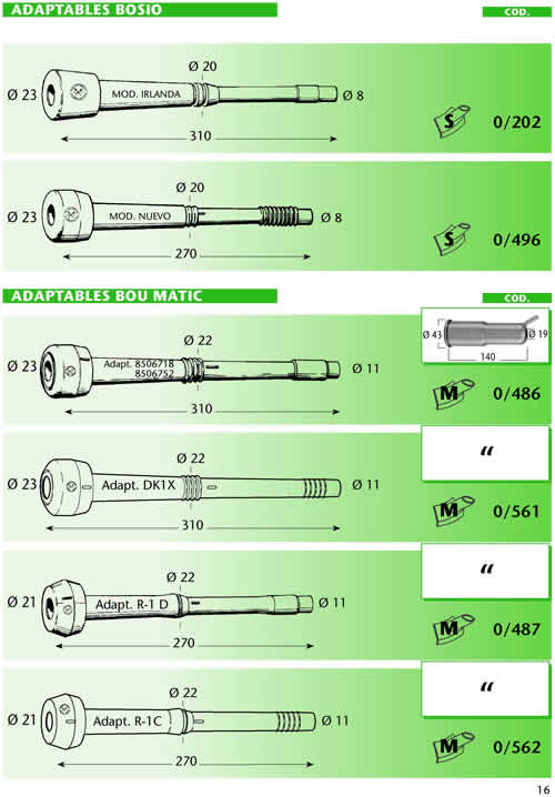 adaptables Bosio 