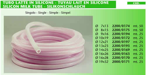 Tubo latte in silicone - Tuyau lait en silicone - Silicon milk tube - Silikonschlauch